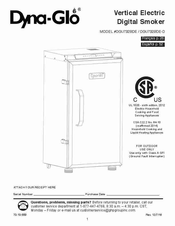 Dyna Glo Electric Smoker Instruction Manual-page_pdf